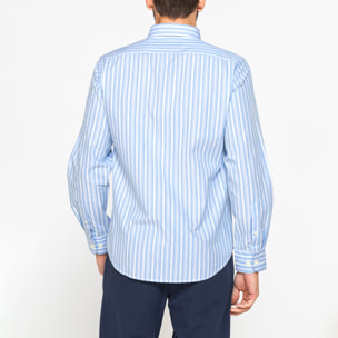 CAMICIA BUTTON-DOWN CON MANICA LUNGA E TASCHINO
