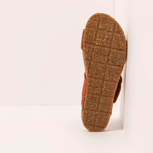 Sandalias 0175 NOBUCK DARK ORANGE/ CRETA color Dark orange