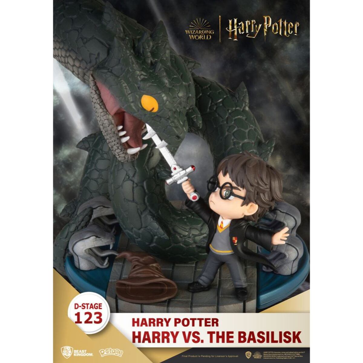 Harry Potter D-Stage PVC Diorama Harry Vs. The Basilisk 16 Cm Beast Kingdom Toys