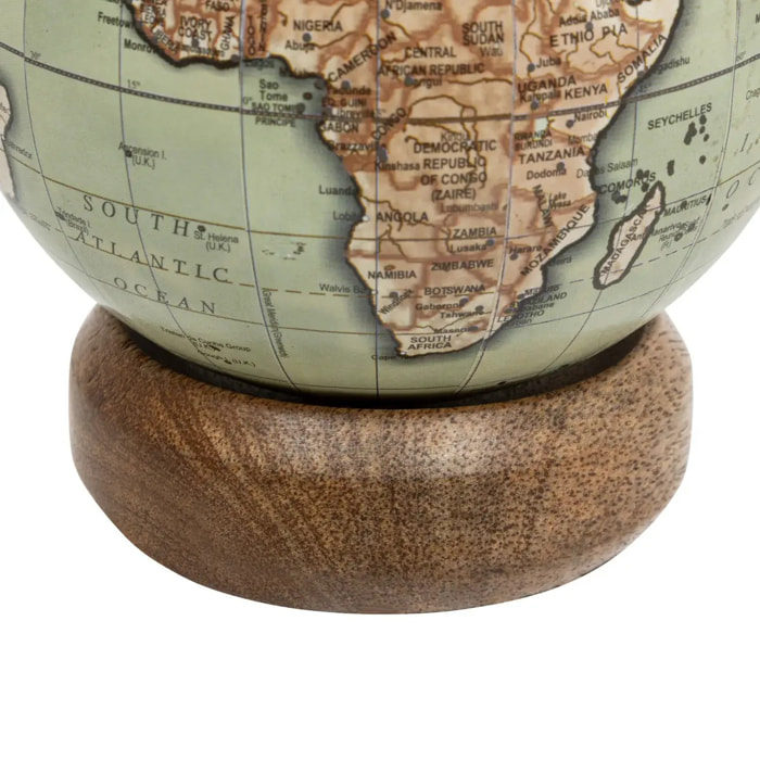 Globe terrestre Be vintage H.13,5cm manguier