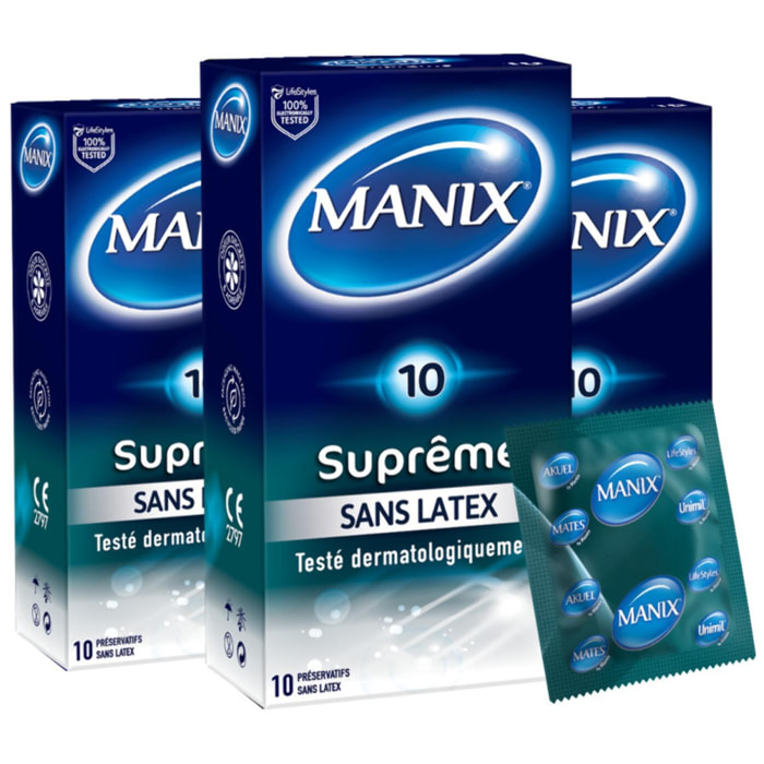 Lot de 3 - Manix Supreme 10