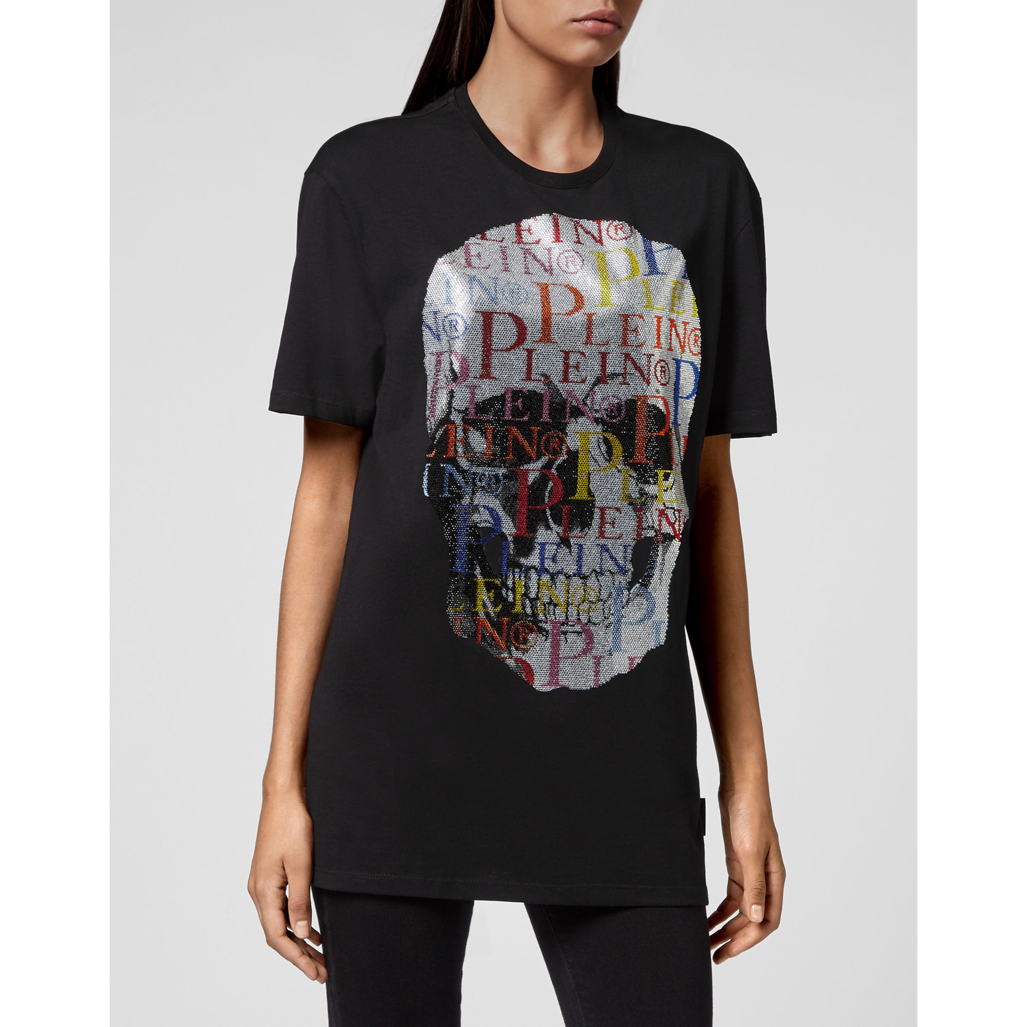 PHILIPP PLEIN Camiseta Cuello Redondo SKULL
