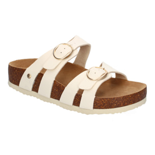 Sandalia Planas para Mujer, Comodas y Elegantes, Diseño Moderno con Doble Hebilla