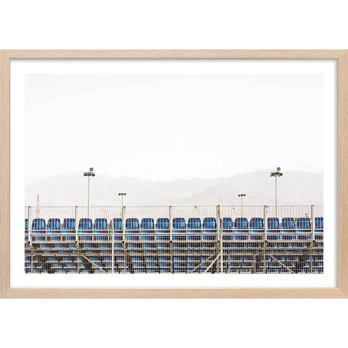 Affiche photo stade de foot. scenes from eilat 2018 Affiche sous cadre bois