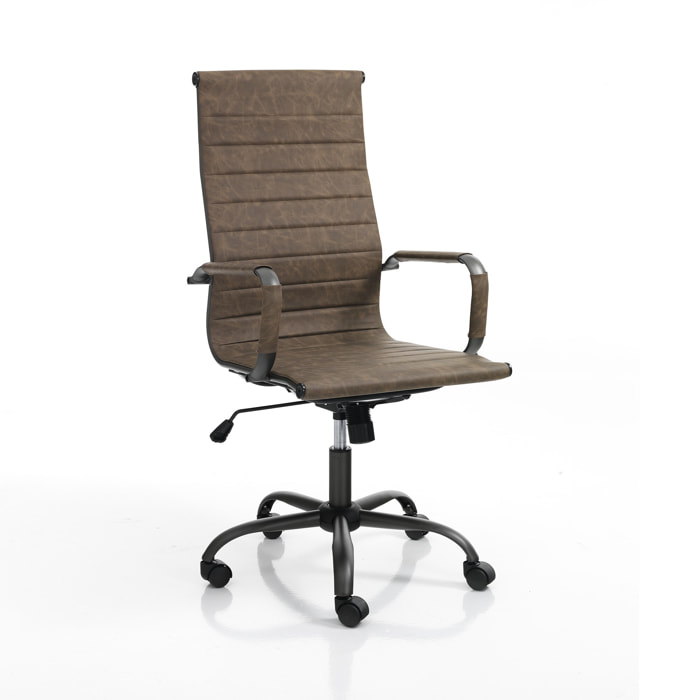 Tomasucci poltrona da ufficio TASK OLD BROWN marrone