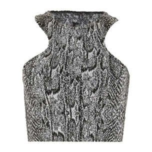 Top senza maniche Seamless Python Crop Top