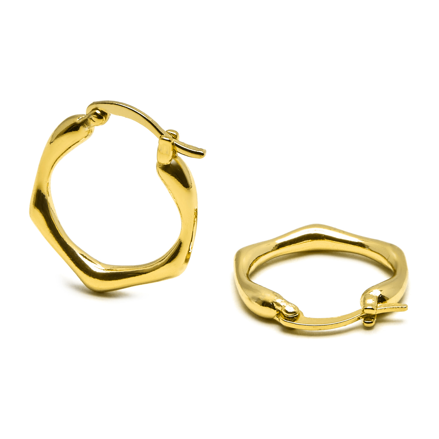 Pendientes acabado oro 18K