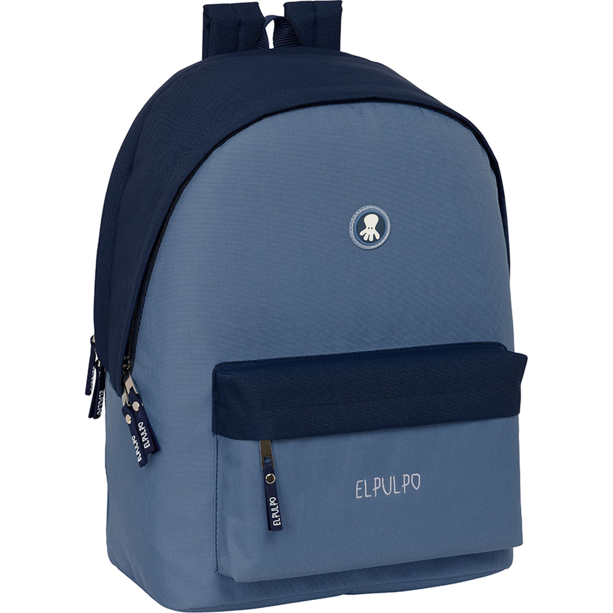 Mochila doble para portatil 15,6"+usb el pulpo "azul"