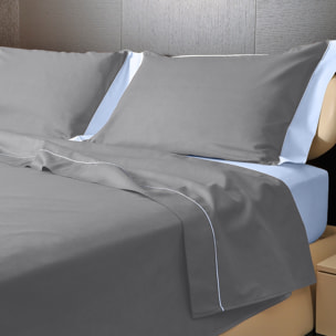 Completo letto Double-Color IPERSAN Grigio/Azzurro