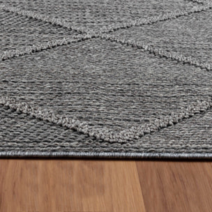 PATARA - Tapis intérieur/extérieur motif oriental gris - PAT4955GRI