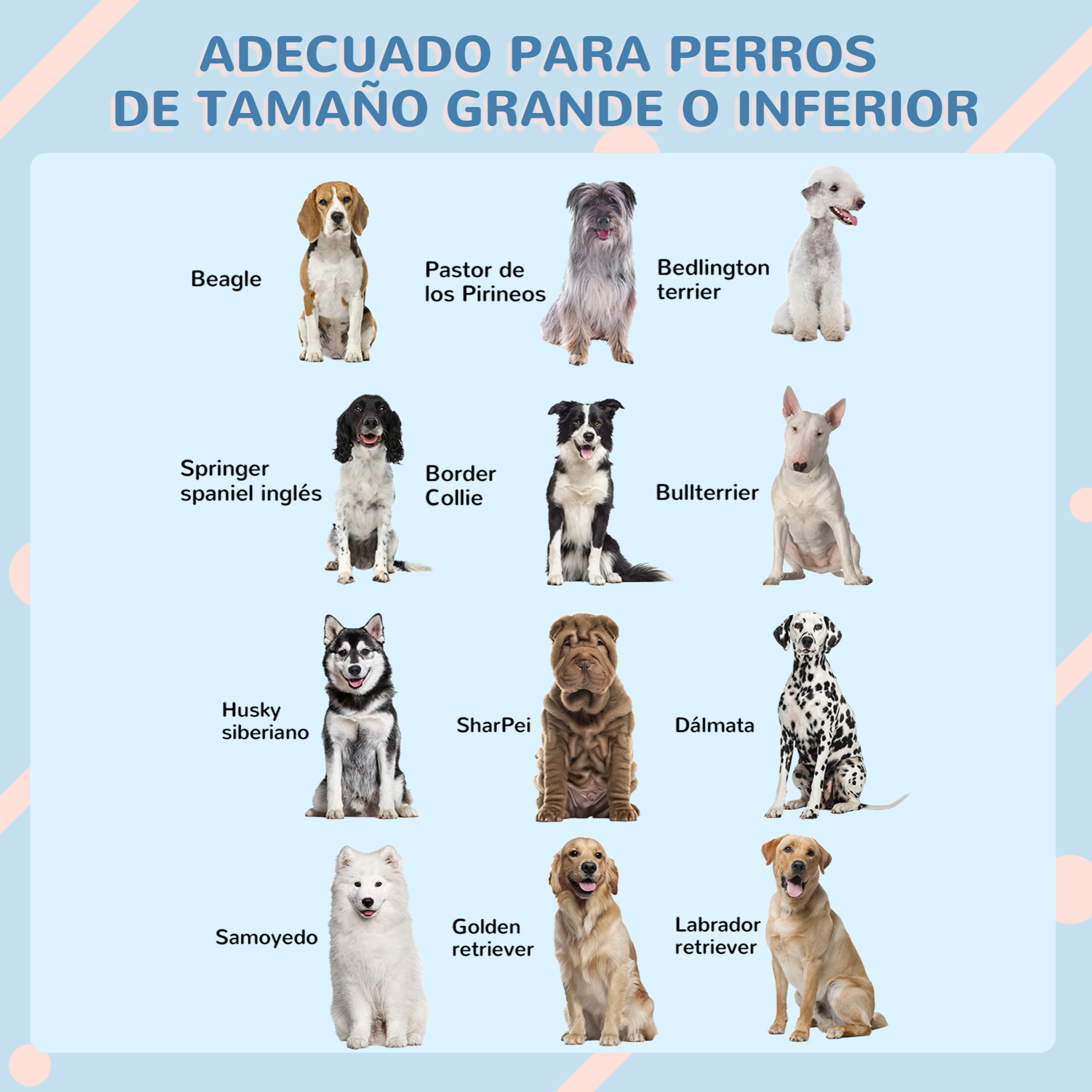 Caseta para Perros Exterior 84,2x98,2x82 cm Casa para Perros con Patrón de Ventana y Techo de Tejas de Imitación para Perros Grandes Gris y Blanco