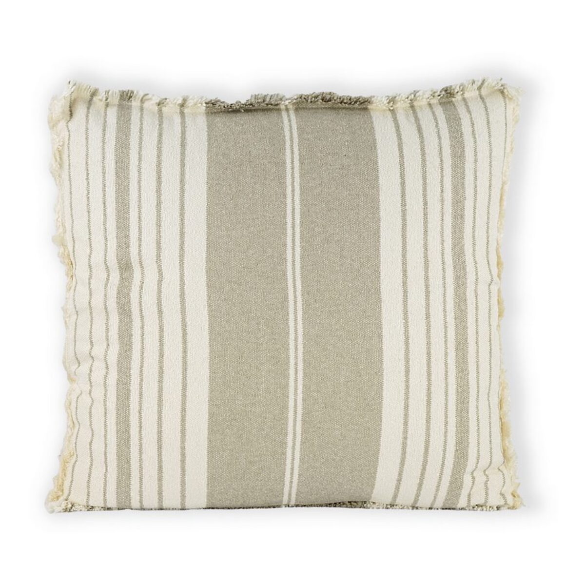 Cuscino moderno ecrù con linee beige - Line