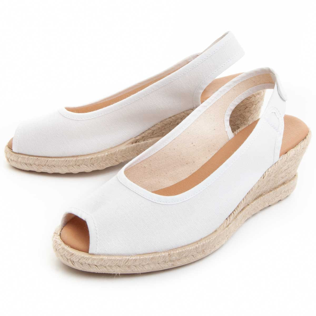 Sandalias de Cuña - Blanco - Altura: 5 cm