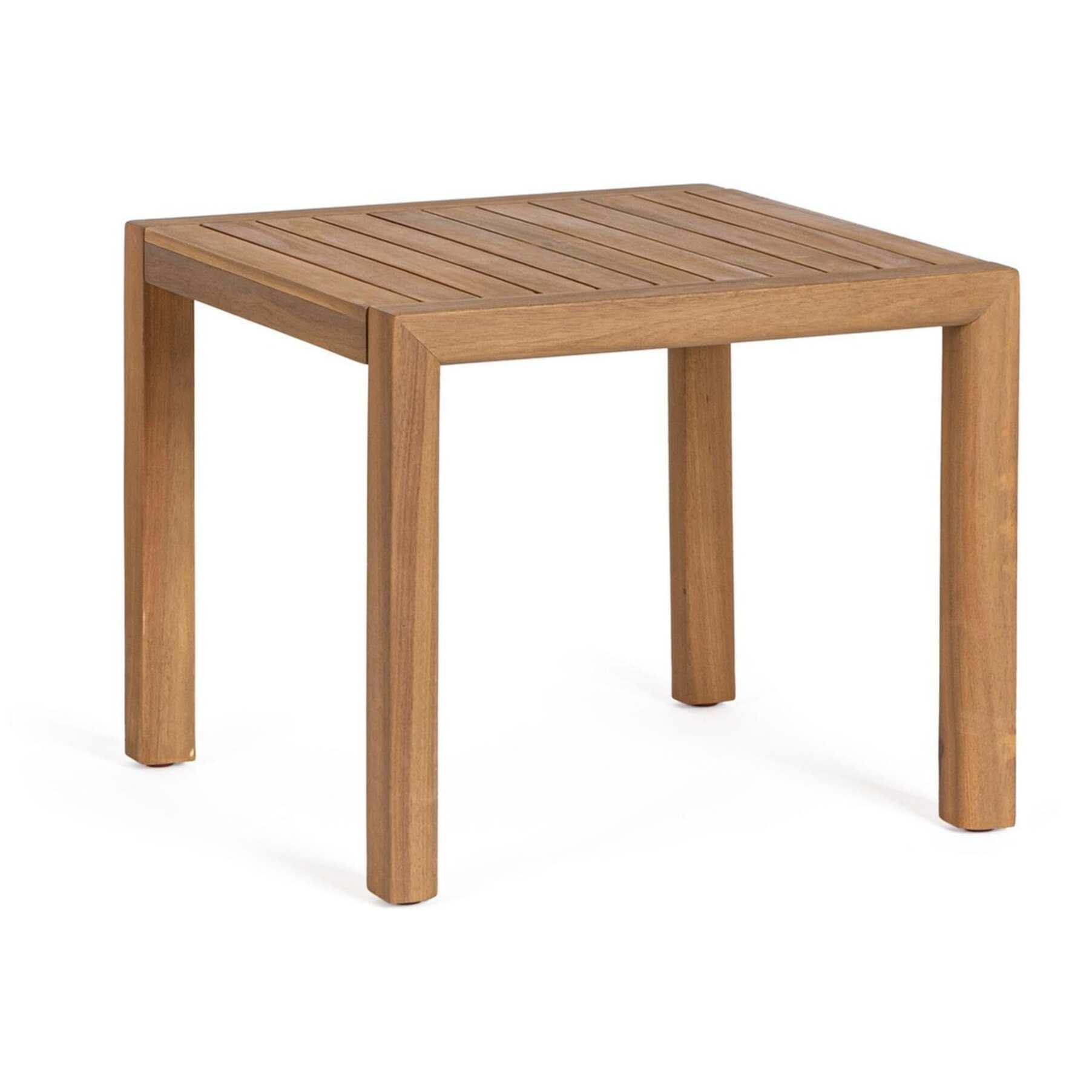 Tavolino quadrato MONSARAZ in legno di acacia, 47×47×41 cm