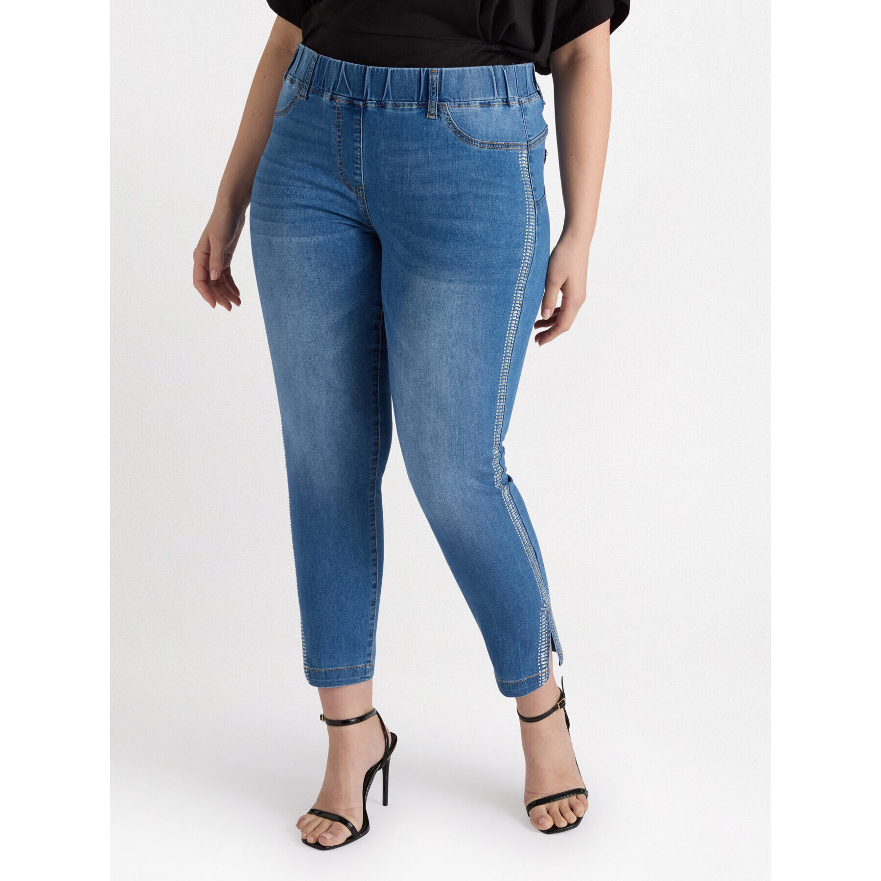 Fiorella Rubino - Jeggings con ricamo - Blu