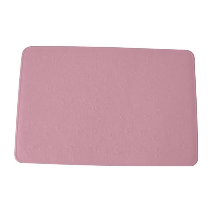 Tapis fond de baignoire Caoutchouc 35x74cm Rose MSV