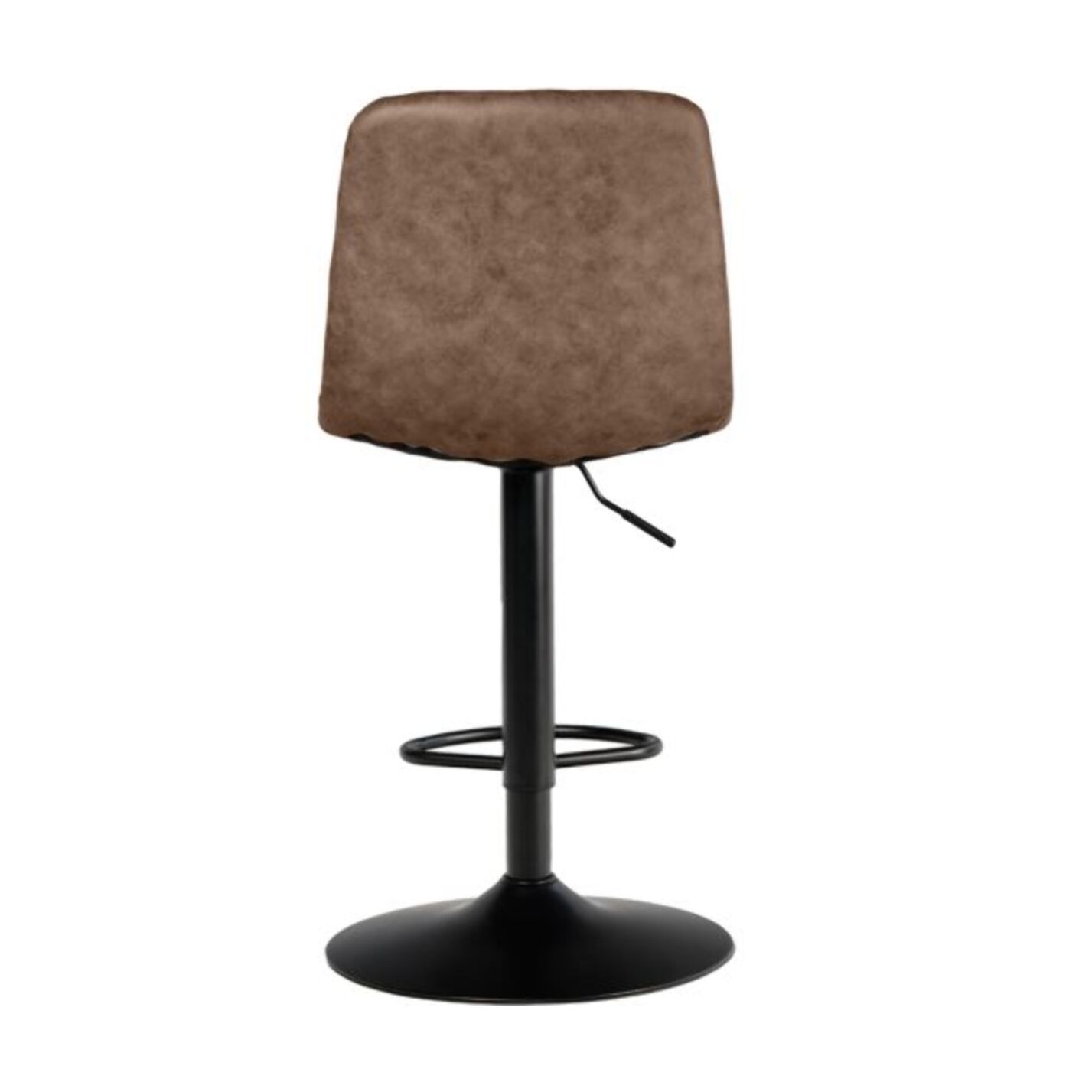 Tabouret de bar capitonné avec pied en métal - AGATHE