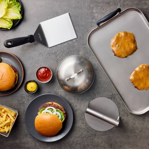 Espátula en acero inoxidable 30x11cm burguers expert san ignacio