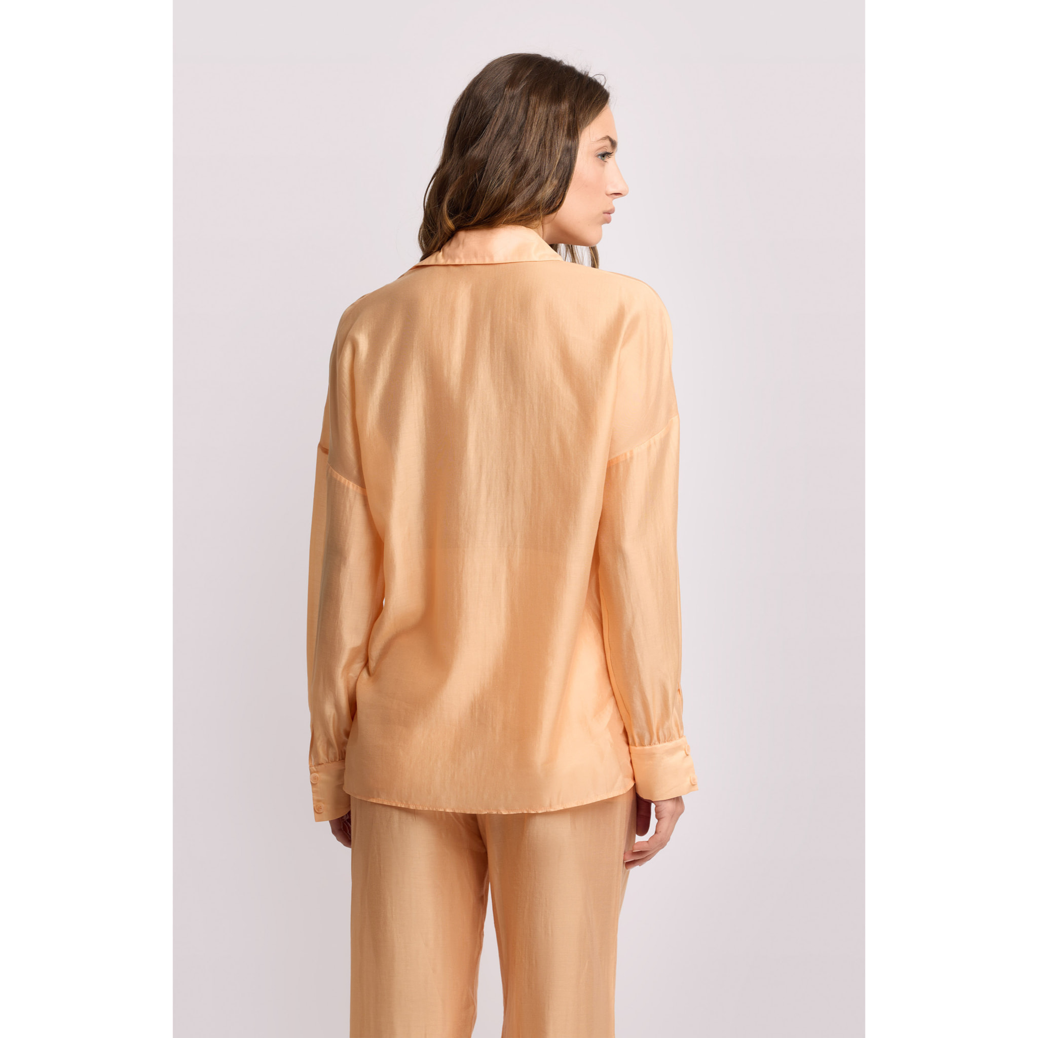 Kocca - Camicia elegante stile minimal Donna, Tinta unita, Colletto di camicia