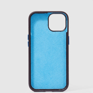 Piquadro Leather case for iPhone® 15 with 6,1” display