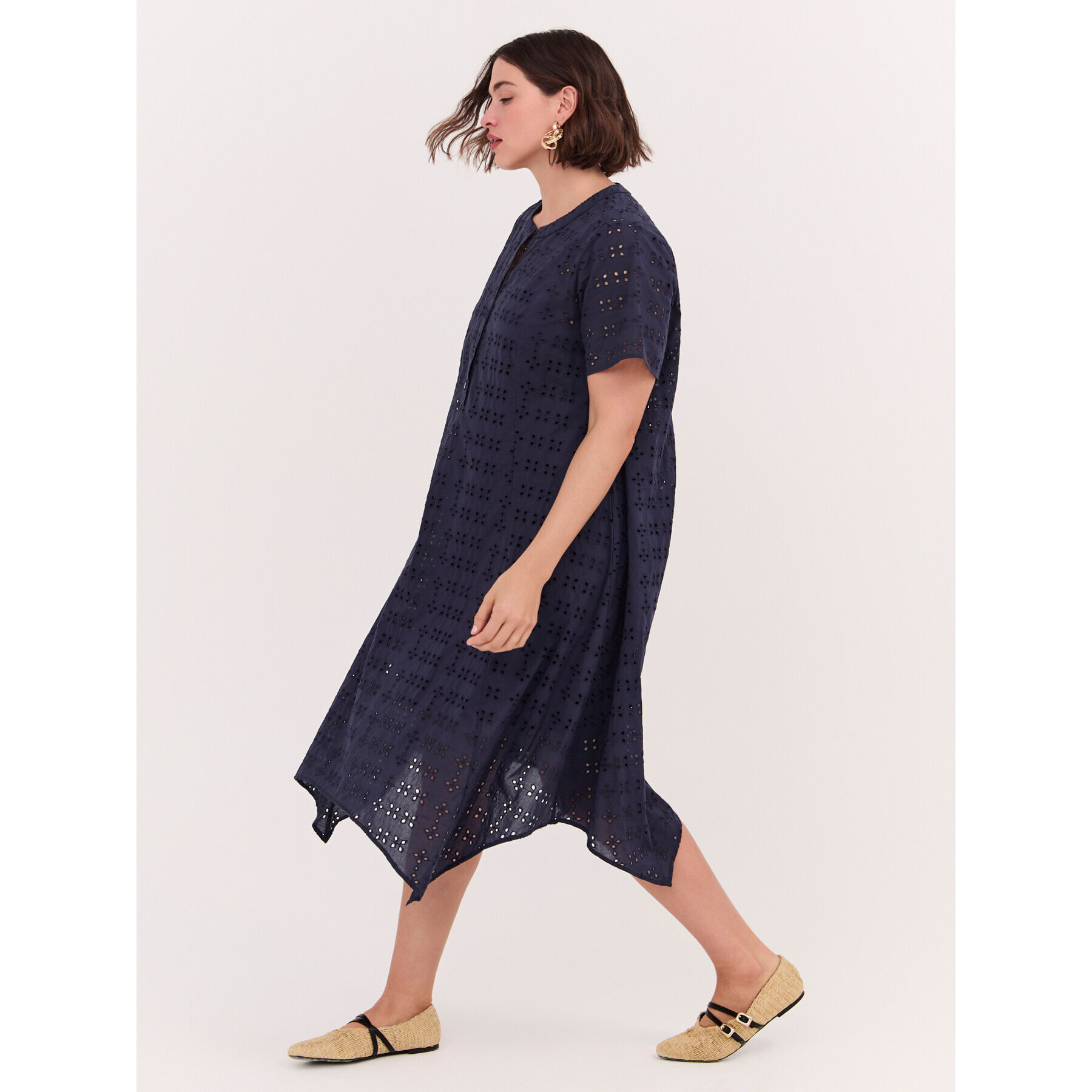 Fiorella Rubino - Vestito Free in sangallo - Blu
