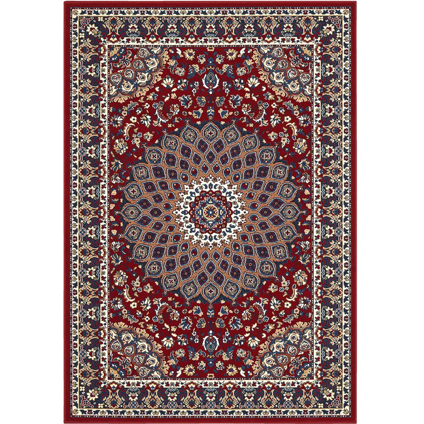 Tappeto Soggiorno Salotto Stile Persiano Rosso