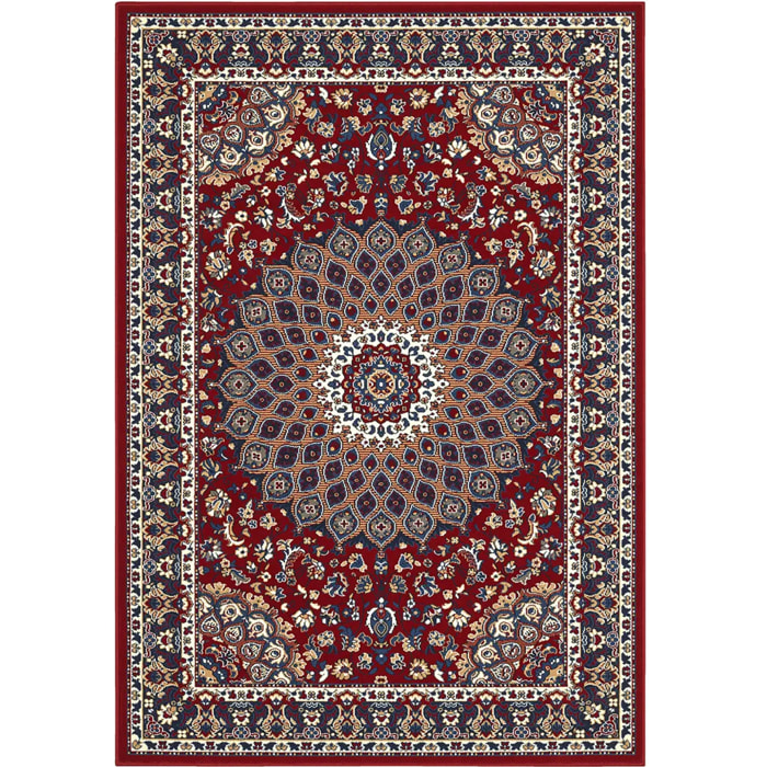 Tappeto Soggiorno Salotto Stile Persiano Rosso