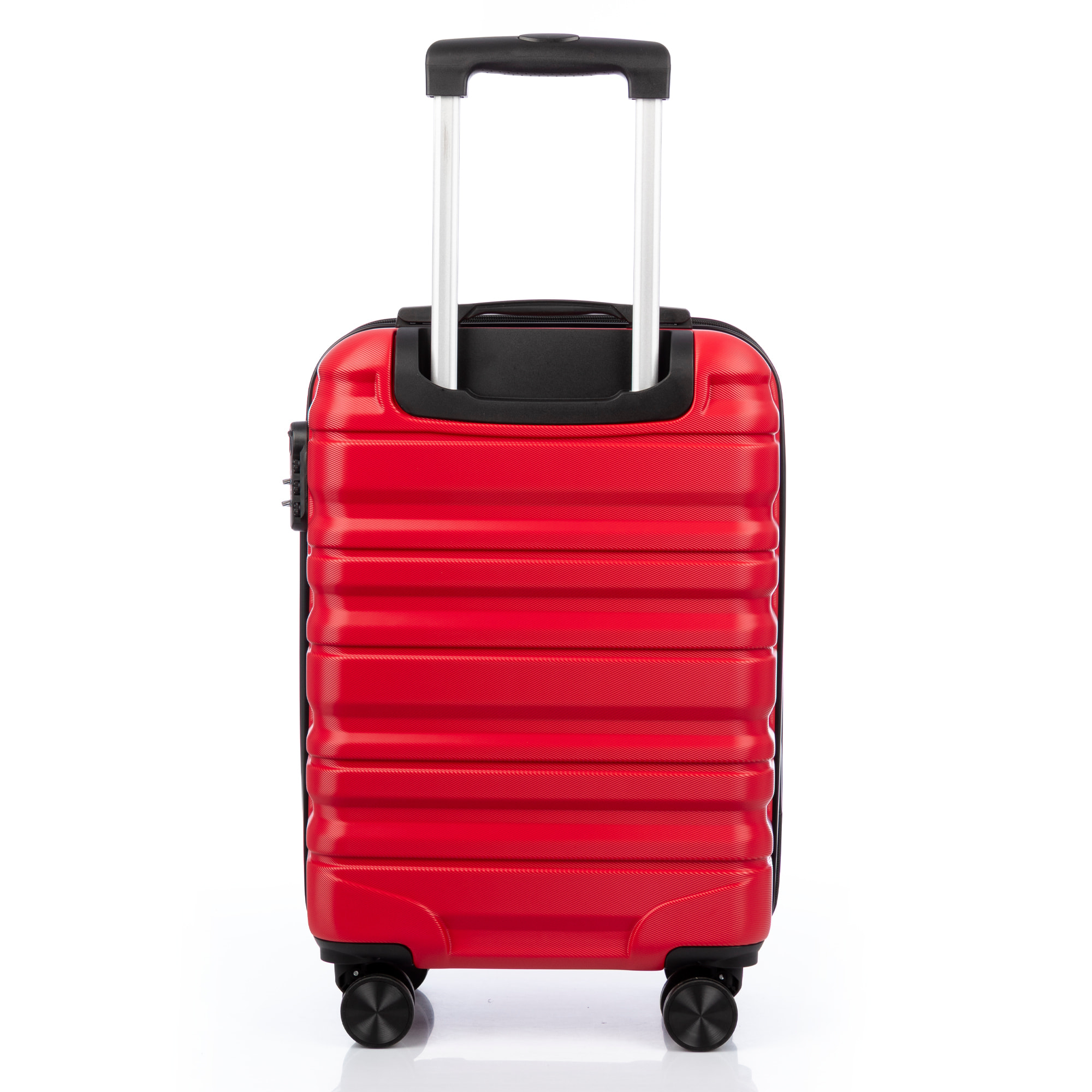 Juego de 3 maletas Trolley, en material ligero ABS de alta resistencia. Cerradura numérica y 4 ruedas giratorias 360° extraibles en la maleta grande.