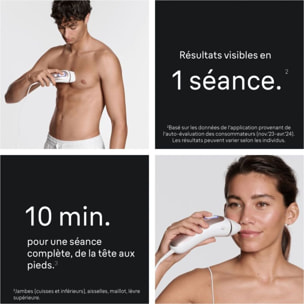 Epilateur lumière pulsée BRAUN IPL PL7211 Skin i-expert, 2 têtes, 1 rasoir Gillette Venus, 1 pochette