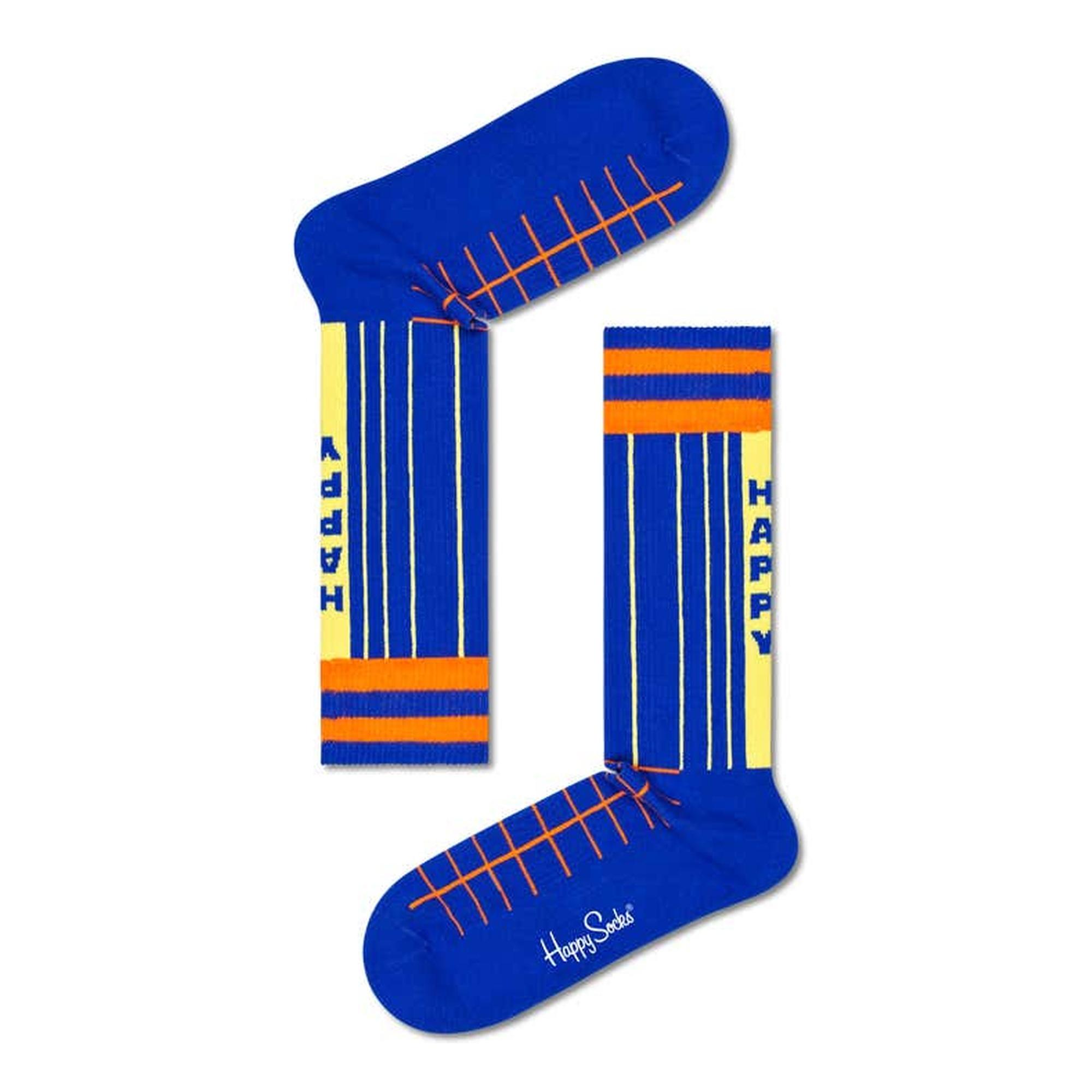 Calcetines 2-pack grid stripe crew