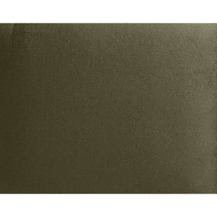 Torreon - lit coffre - 140x200 - sommier inclus - en velours - Vert