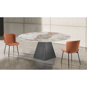 Oresteluchetta Tavolo allungabile rettangolare / rotondo ARVIN ONICE GREY