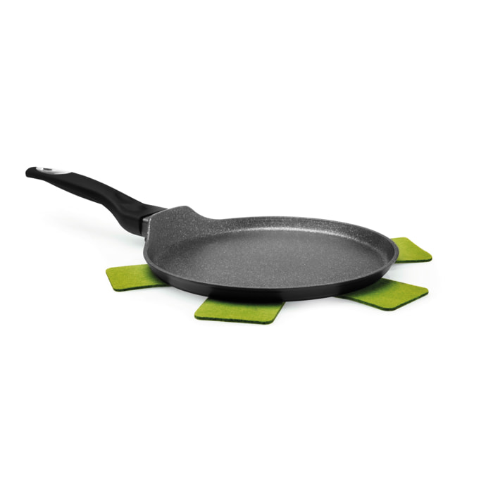 Crepiera 25 cm Excelsa – Ecoenergy, Alluminio Nero