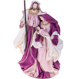 NativitÃ Su Base. Altezza 47 Cm - Pezzi 1 - 23,5X46,99X17,78cm - Colore: Rosa - Bianchi Dino - Articoli Natalizi