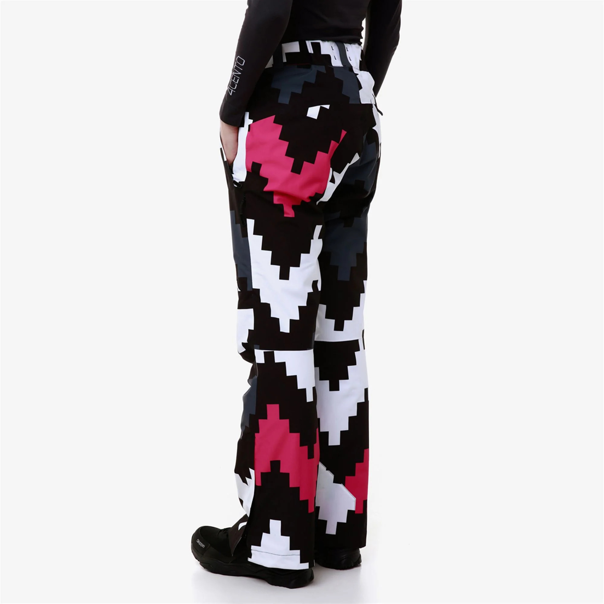 Kappa - Pantaloni Donna Nero - 6CENTO 665PG