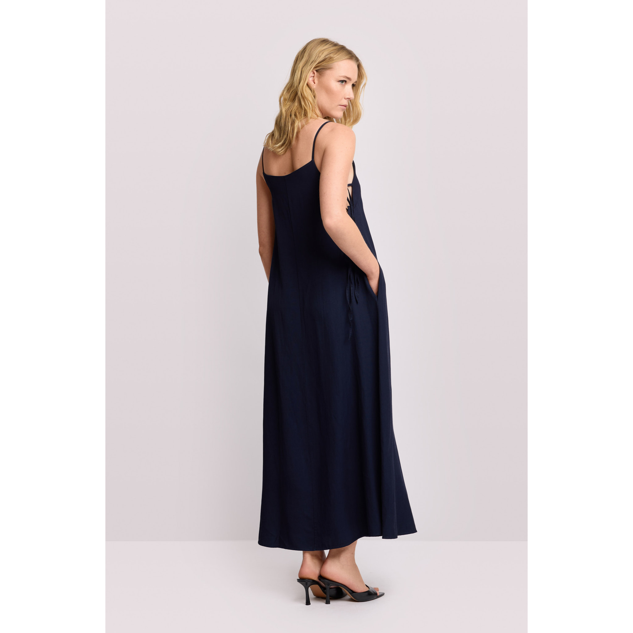 Kocca - Abito lungo con spalline sottili Donna, Tinta unita, Scollo quadrato