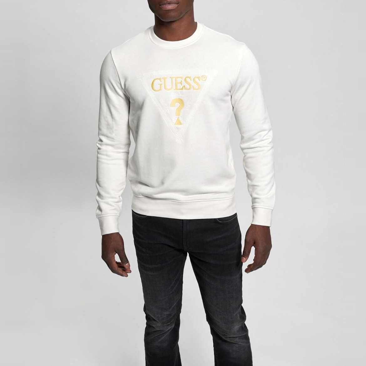 Sweat - broderie - logo - blanc