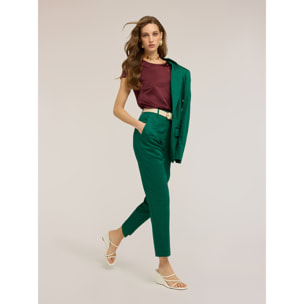 Motivi - Camiseta bimatérica - Burgundy