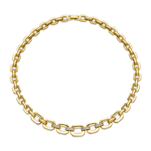 Collar con Circonita Brillante acabado oro 18k