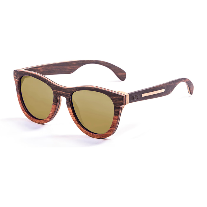 Gafas de sol OCEAN WEDGE - 5 capas marrón / Polarizada revo dorada