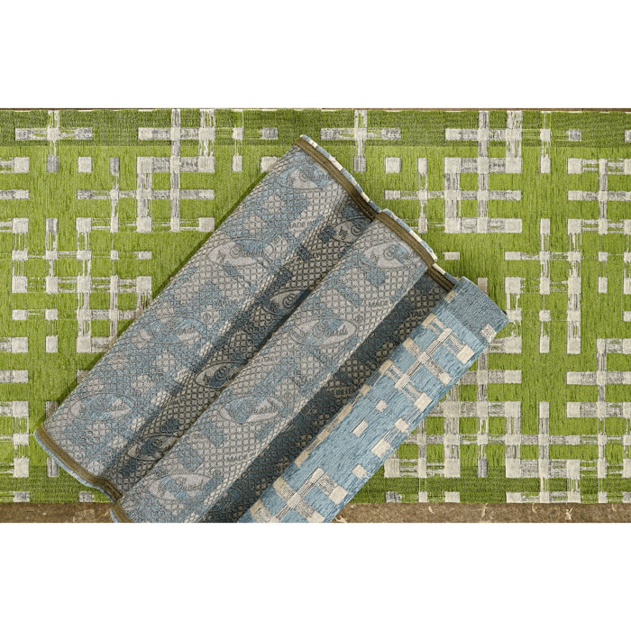 Tappeto Salotto Sala Lavabile Verde