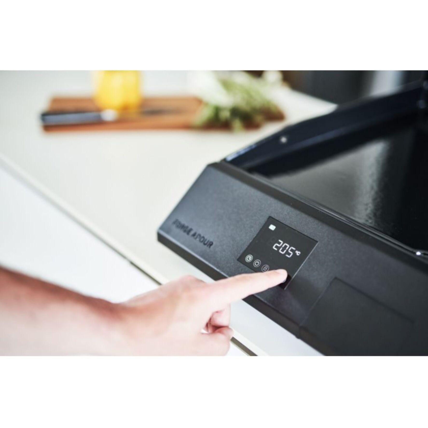 Plancha électrique FORGE ADOUR COOKING noir à poser, 57x39 cm