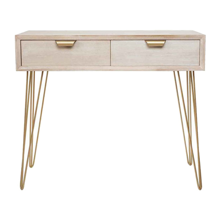 Console copenhague gold 90x80cm