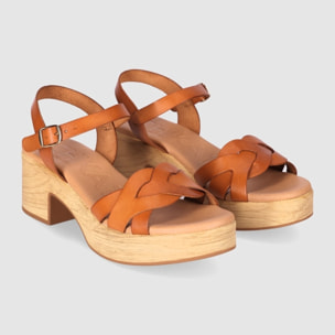 Sandalias de Piel - Cuero - Tacón: 6 cm