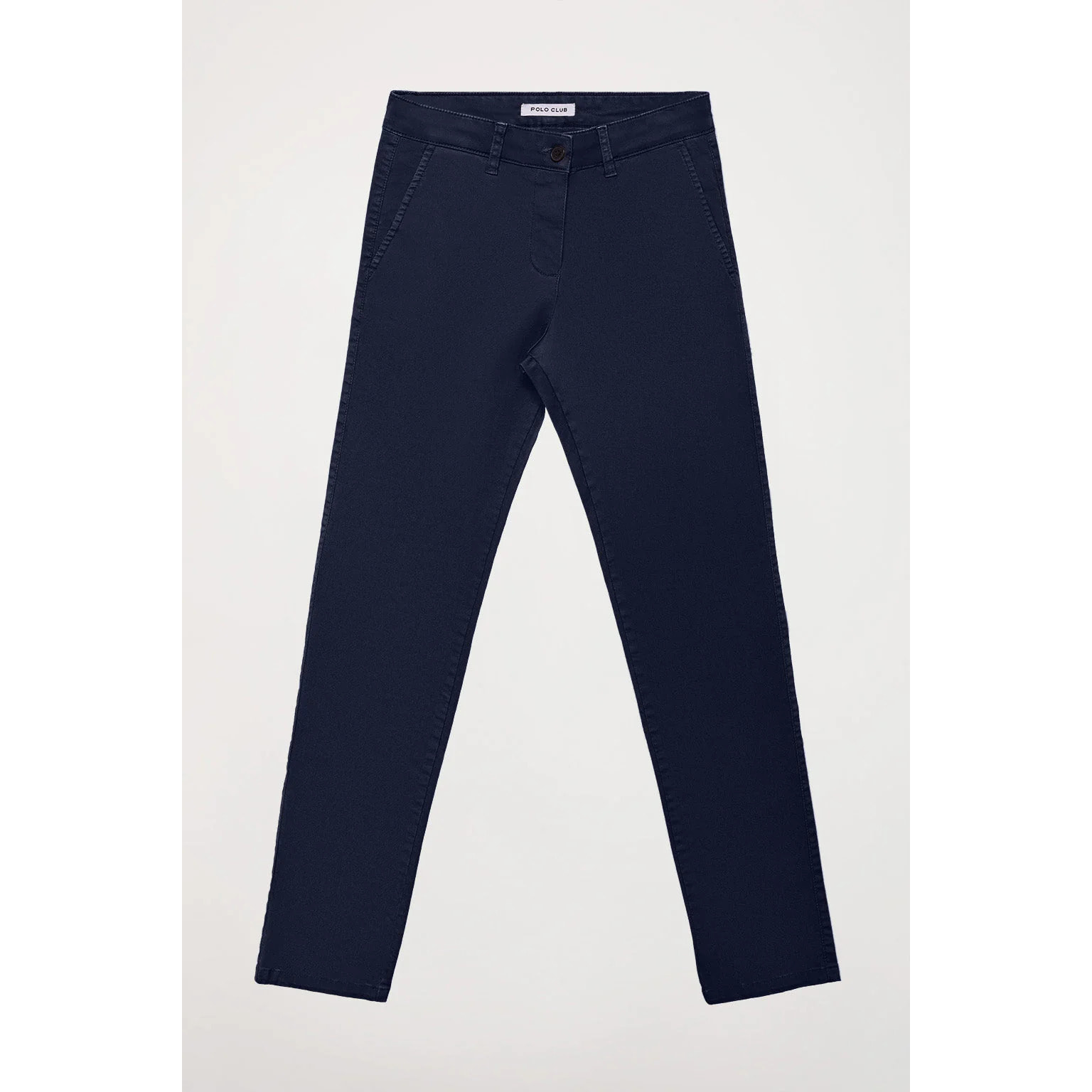 Pantalón chino Slim fit azul marino con detalle Polo Club