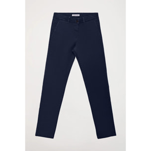 Pantalón chino Slim fit azul marino con detalle Polo Club