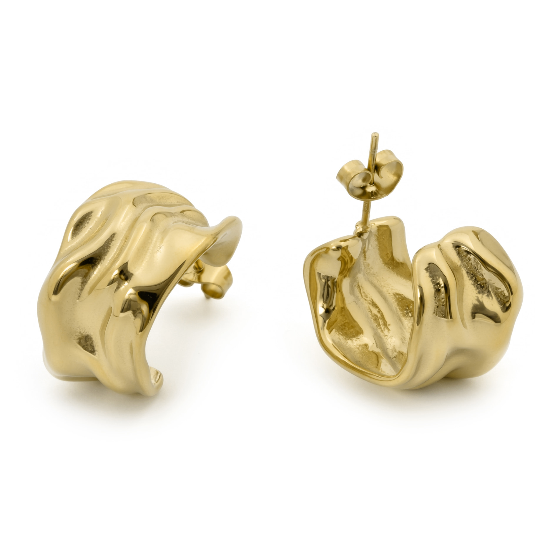 Pendientes Deurisk acabado oro amarillo 18k