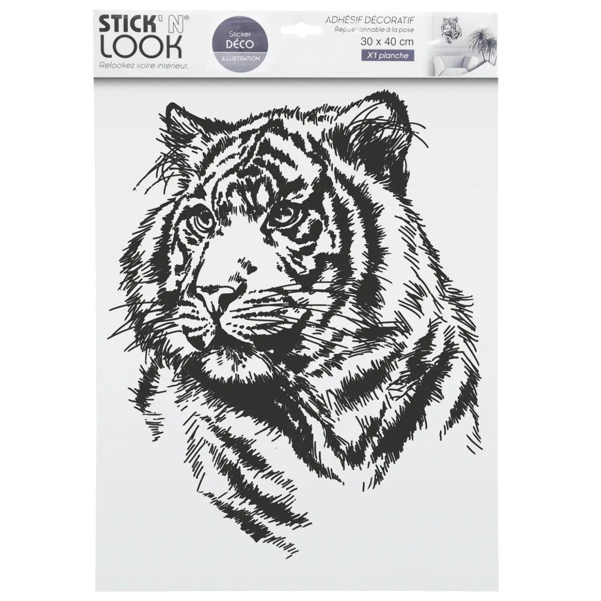 Sticker Illustré  Jungle 30 x 40