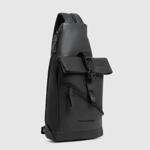 Piquadro Monospalla in pelle porta iPad®mini con portabilità a zaino, schermato con protezione RFID