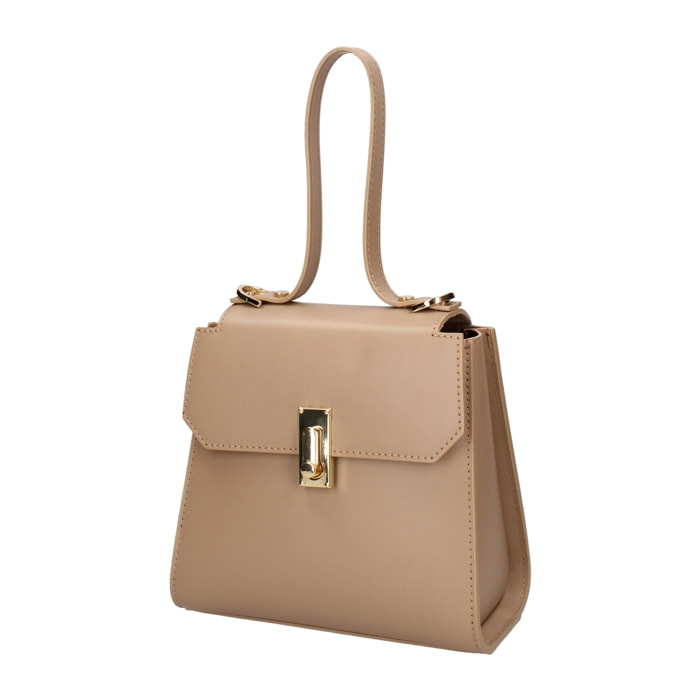 Borsa a mano da donna In Vera pelle Made in Italy 20x18x10 cm